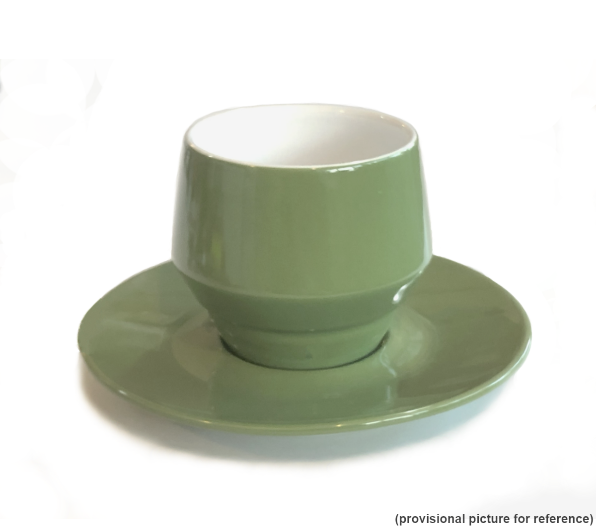 "MANIKO" Double-Walled GREEN - 205ml Cappuccino Cups